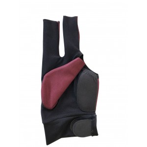 2019 Champion Cut 3 finger Pool Cue Stick Glove- Left hand Predator( Wine)